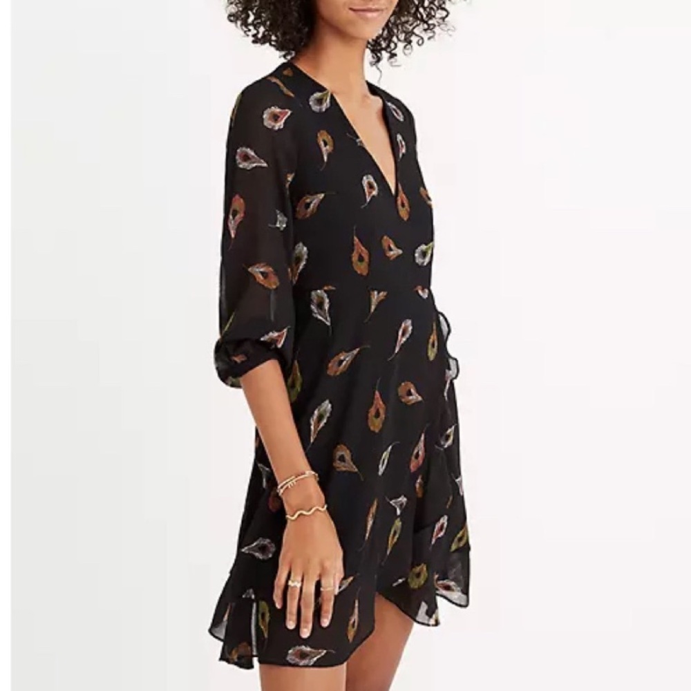 MADEWELL poppy dress in peacock feathers - Picture 2 of 8